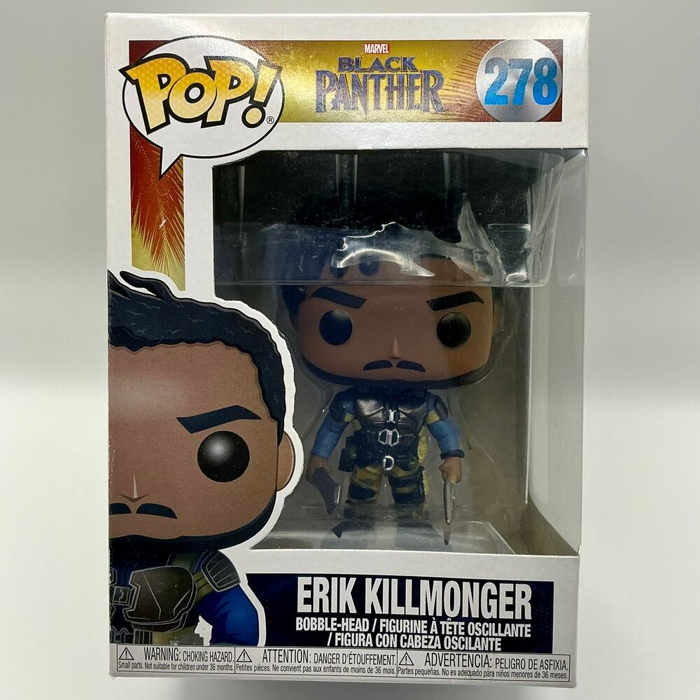Erik Killmonger #278 – Black Panther Funko Pop (Very Good Condition)